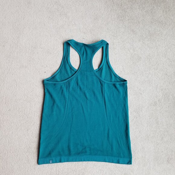 Lululemon Swiftly Speed Racerback Sheer Stripe, size 10, in emerald - Picture 5 of 7